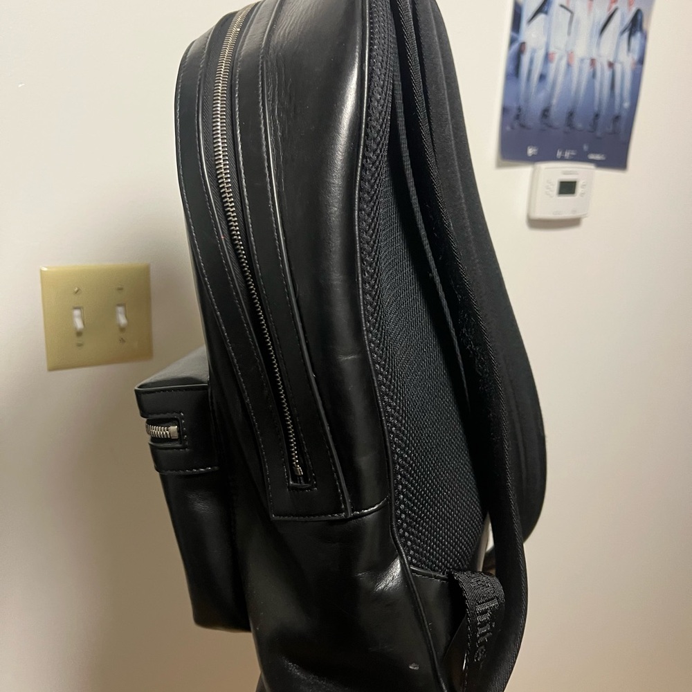 Off-White Black Backpack With Varsity Letter Patc… - image 4